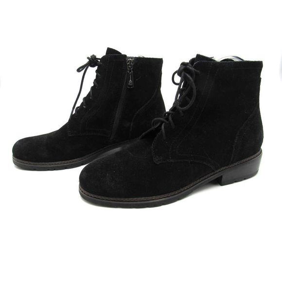 BLONDO ANKLE LACE UP WOMEN'S BOOTS IN BLACK SZ 8 - Picture 2 of 6